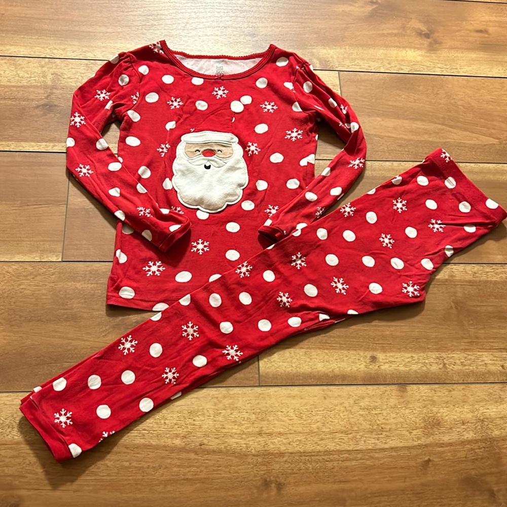 Red Santa snug fit pajamas
